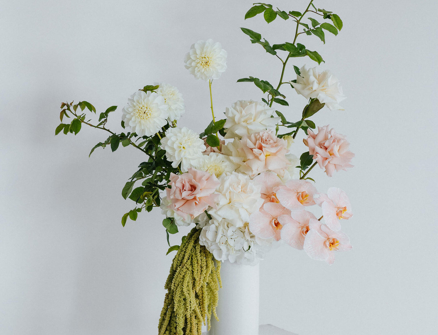 beautiful flowers on a vase